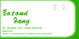 botond hang business card